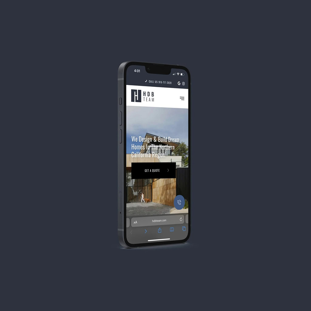 Hbd Website in Mobile View