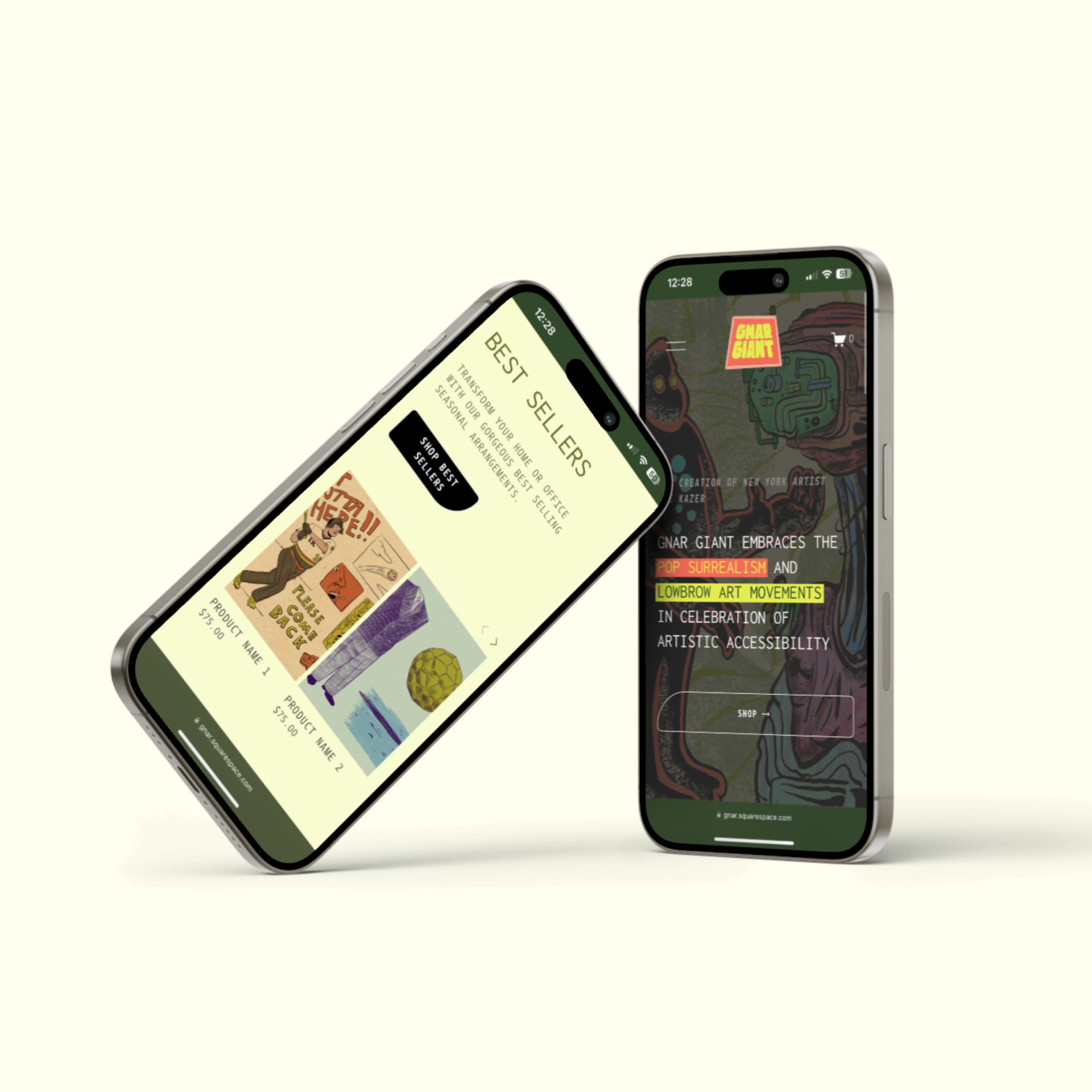 Gnar Giant Web design in mobile responsive