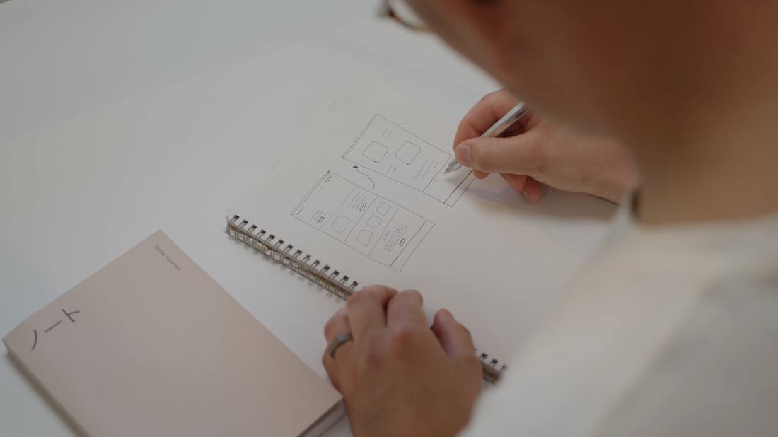 Sketching wireframes before building